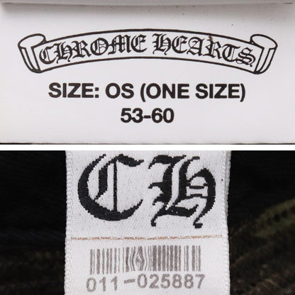 CHROME HEARTS CH Trucker Cap Black Camo Size F