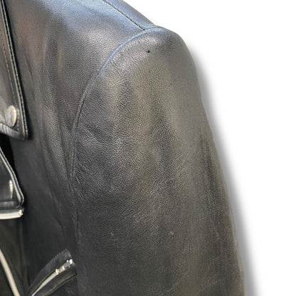 JOHN LAWRENCE SULLIVAN Sheepskin Double Jacket Black Size 38