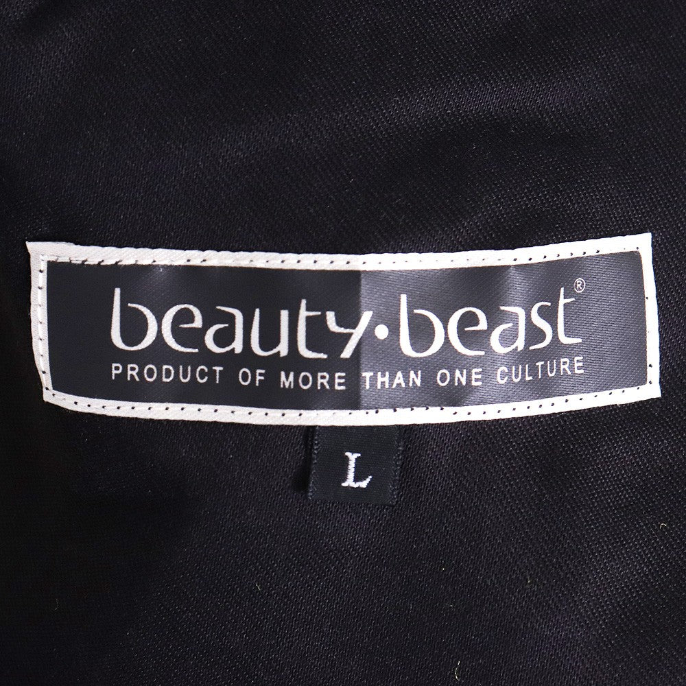 BEAUTY BEAST Saruel Track Shorts Black Yellow Size L