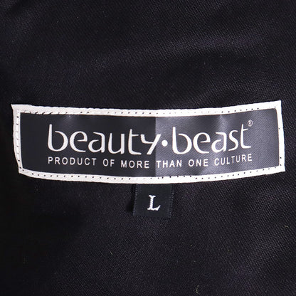 BEAUTY BEAST Saruel Track Shorts Black Yellow Size L