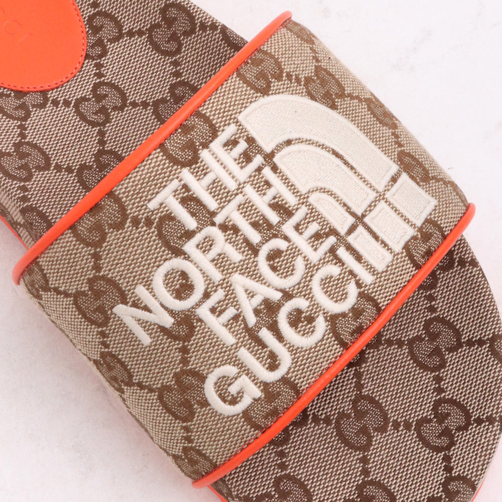 GUCCI x THE NORTH FACE GG Slide Sandals Beige Size 24cm