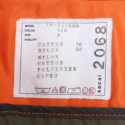SACAI 19AW Hybrid Military Blouson Jacket Olive Size 2