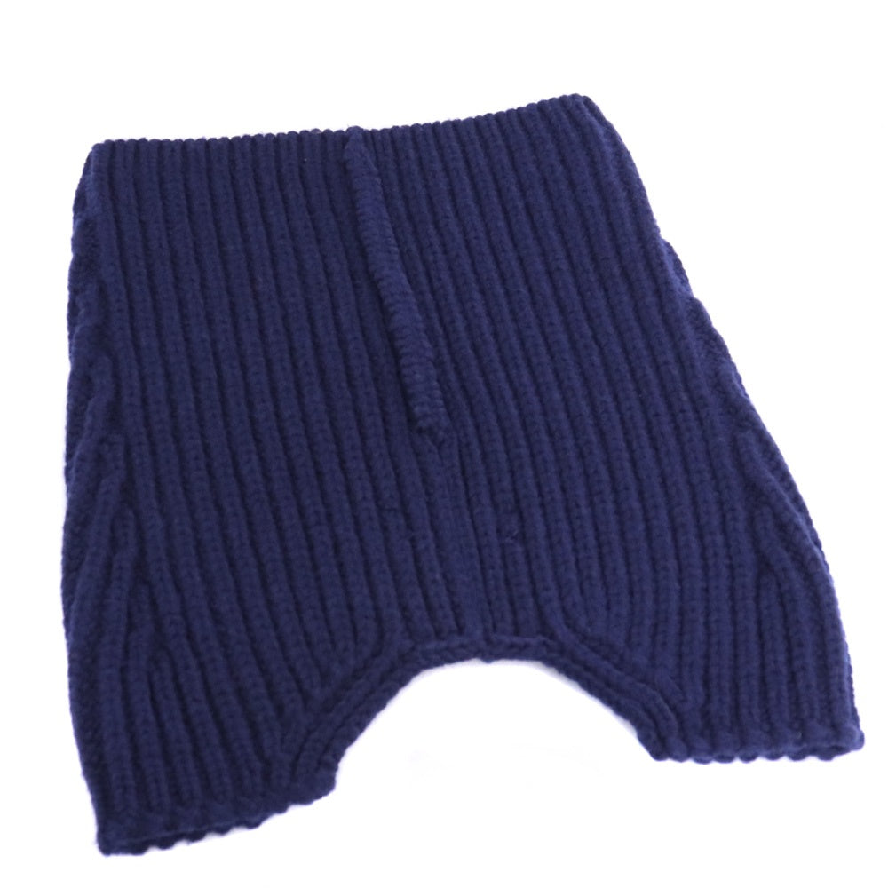 DRIES VAN NOTEN 25AW Zip-Up Scarf Navy Size ONE