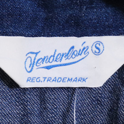 TENDERLOIN Baseball Long Sleeve Shirt Indigo Size S