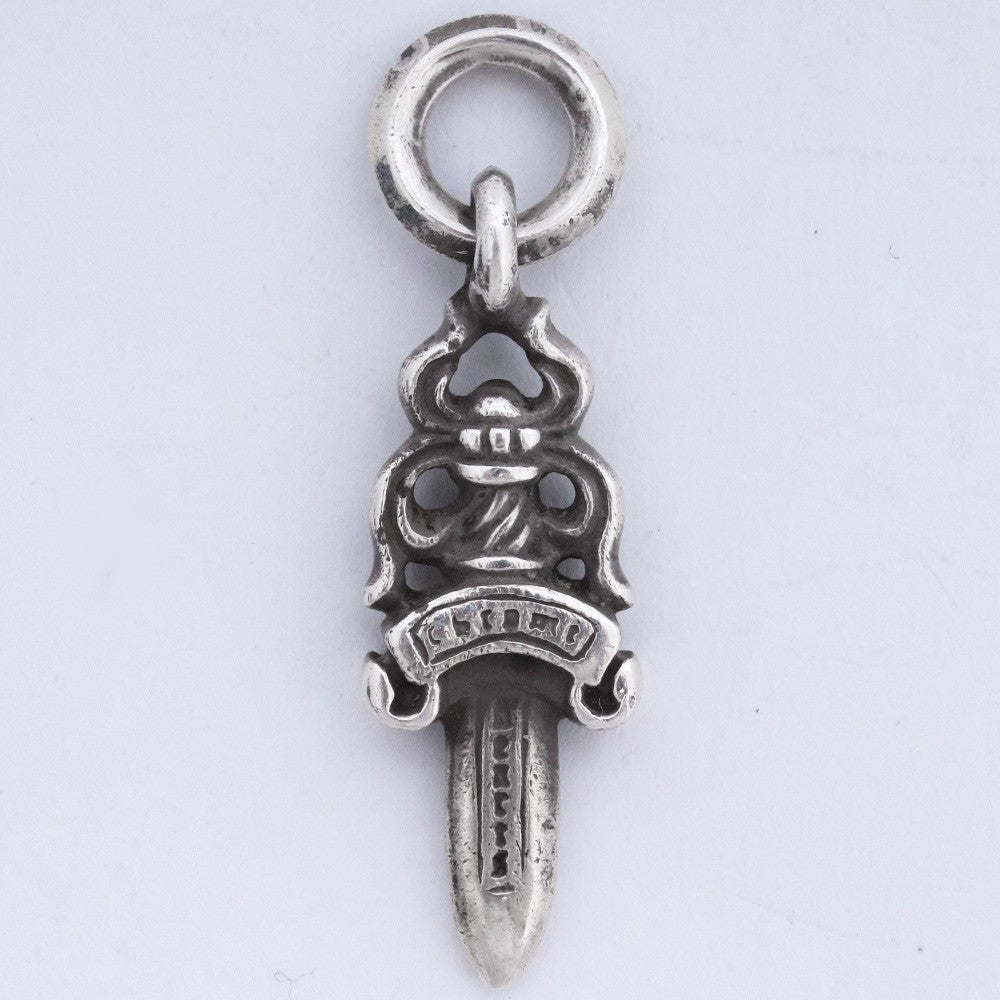 CHROME HEARTS #5 Dagger Charm Necklace Silver Size #5