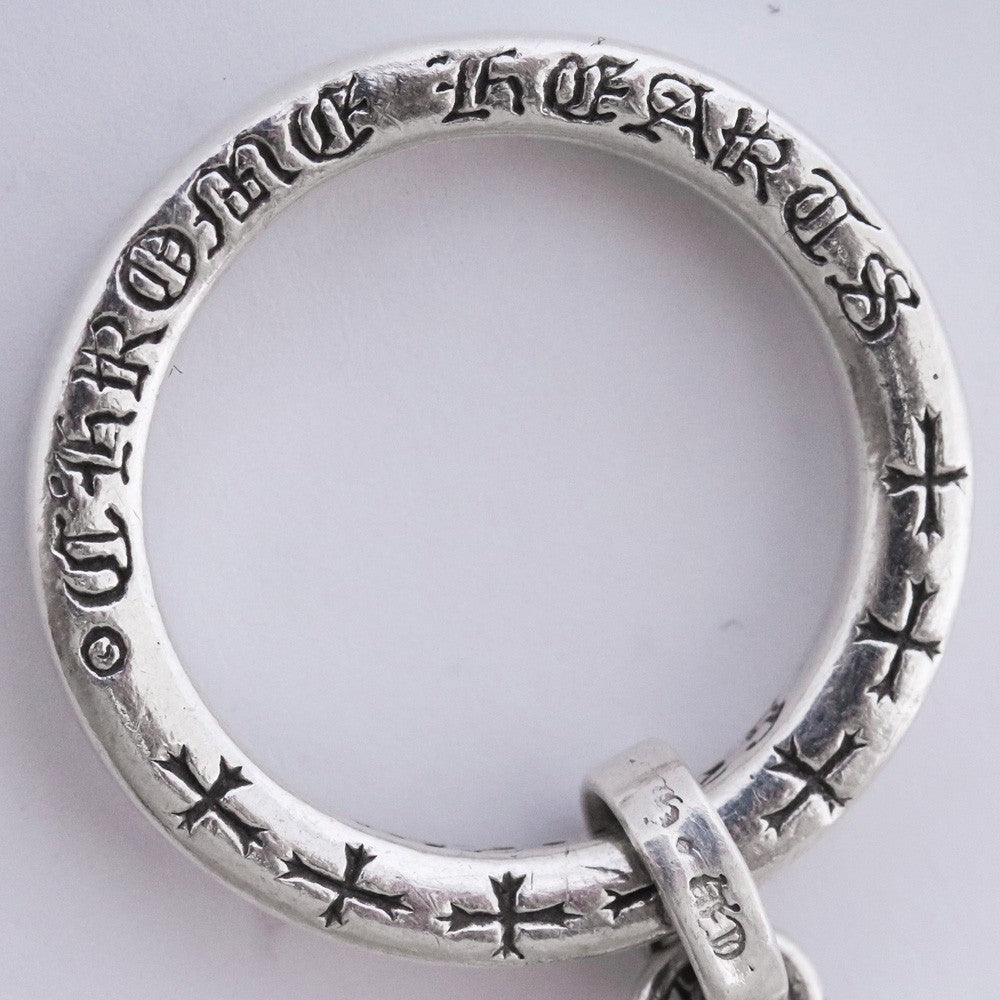 CHROME HEARTS NTFL W NTFL HEART Ring Silver Size ONE SIZE