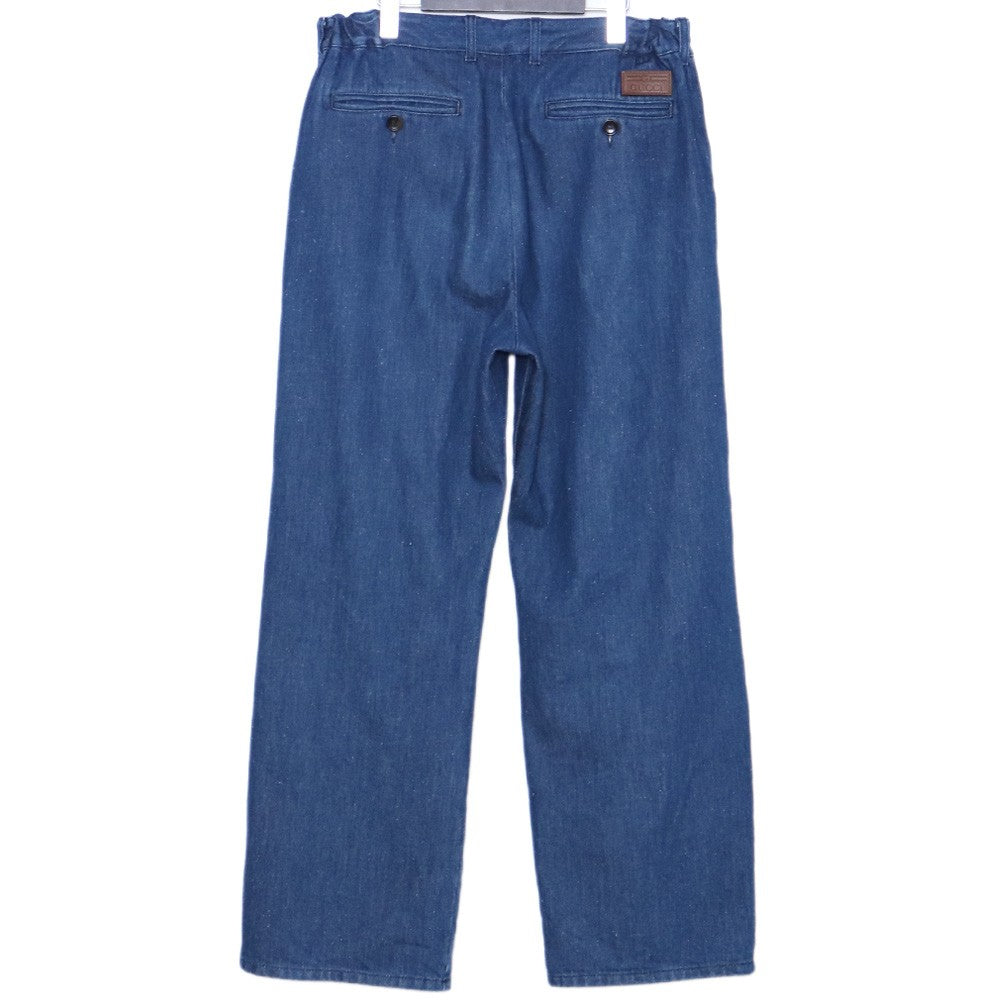 GUCCI Washed Organic Denim Jeans Indigo Size 48