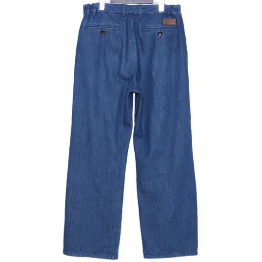 GUCCI Washed Organic Denim Jeans Indigo Size 48