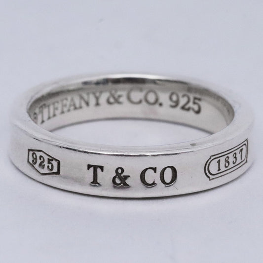 TIFFANY & CO 1837 Narrow Ring Silver Size ONE SIZE
