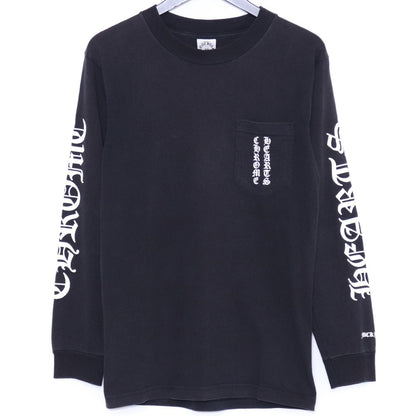 Chrome Hearts Old Scroll Label Arm T-Shirt Black Size S