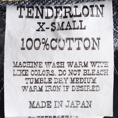 TENDERLOIN T-SADDLE MAN DENIM SHT Long Sleeve INDIGO Shirt Size XS