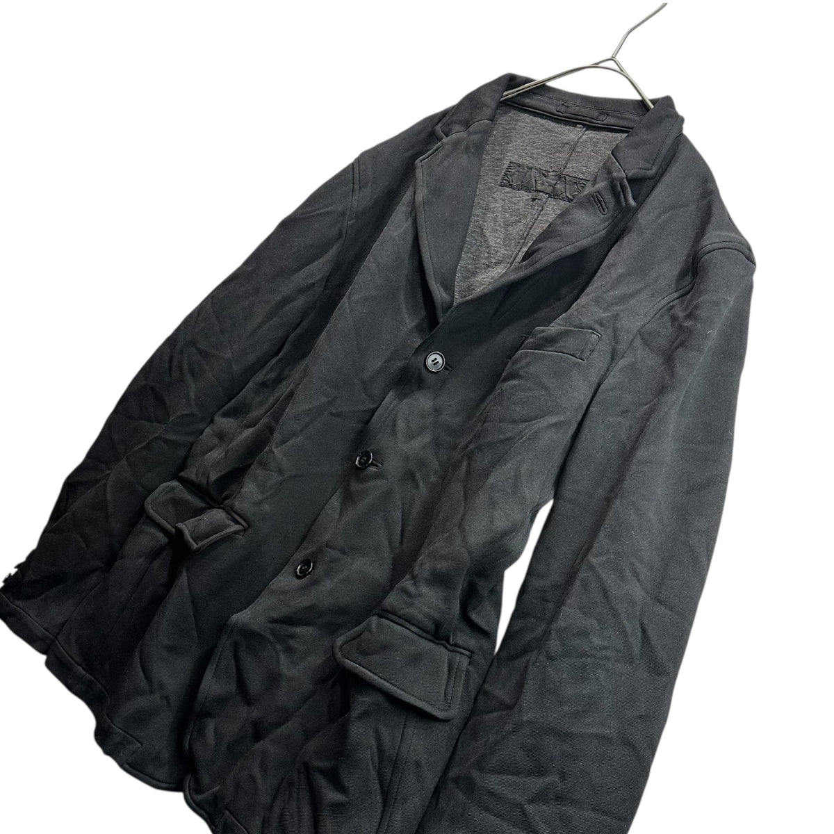 COMME des GARCONS HOMME 05AW Felted 3B Black Yellow Jacket Size S