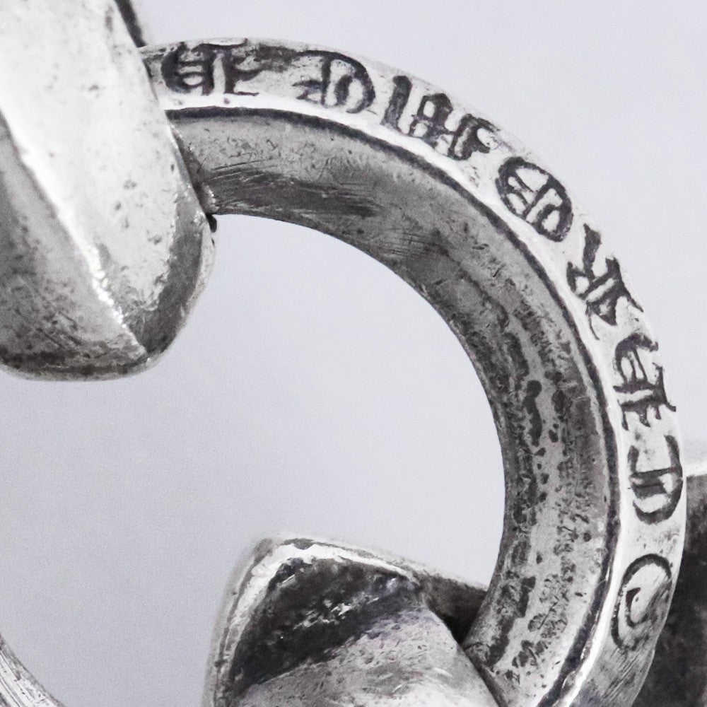 CHROME HEARTS CH Cross Small W Bale Pendant Silver Size F
