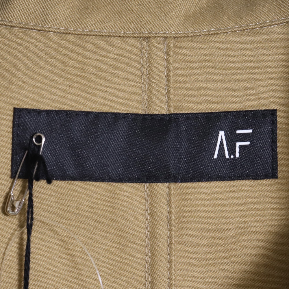 A.F ARTEFACT 25SS Twill Half Sleeve Shirt Beige Size 2