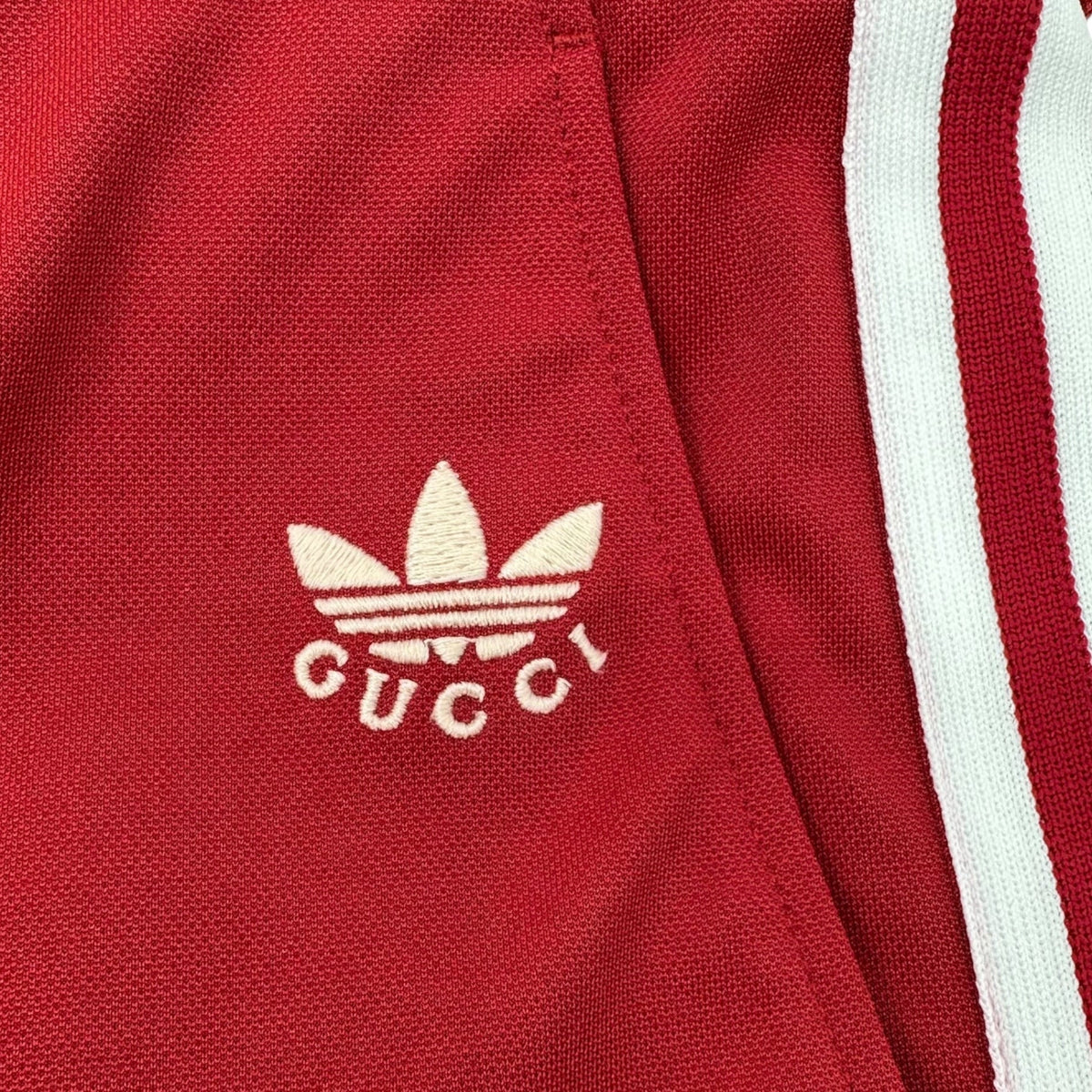 GUCCI x adidas Trefoil Jacquard Slacks Red Size 50
