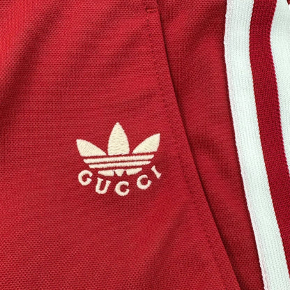 GUCCI x adidas Trefoil Jacquard Slacks Red Size 50