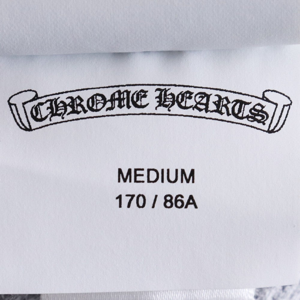 CHROME HEARTS Y NOT CH Logo Thermal Hoodie Gray Size M