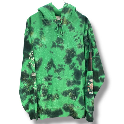 BLANKMAG x BAL Elle Showering Tie Dye Hoodie Green Size 3