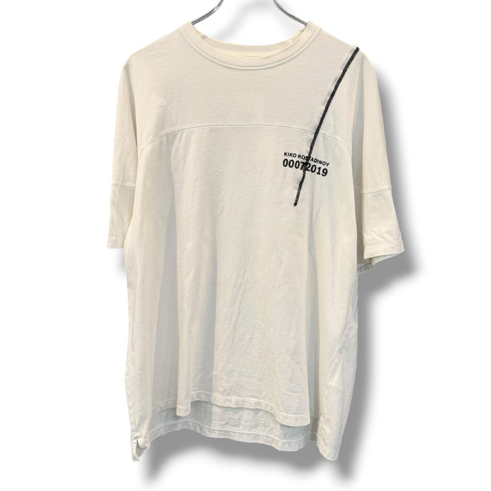 KIKO KOSTADINOV 19AW Midnight Stripe T-Shirt White Size L