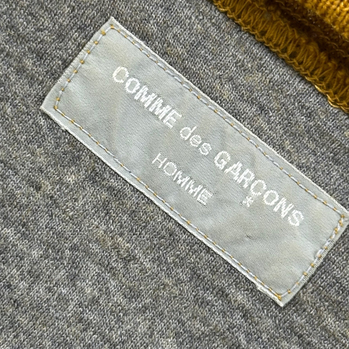 COMME des GARCONS HOMME 90AW Sweater-Knit Polo Shirt Sweatshirt