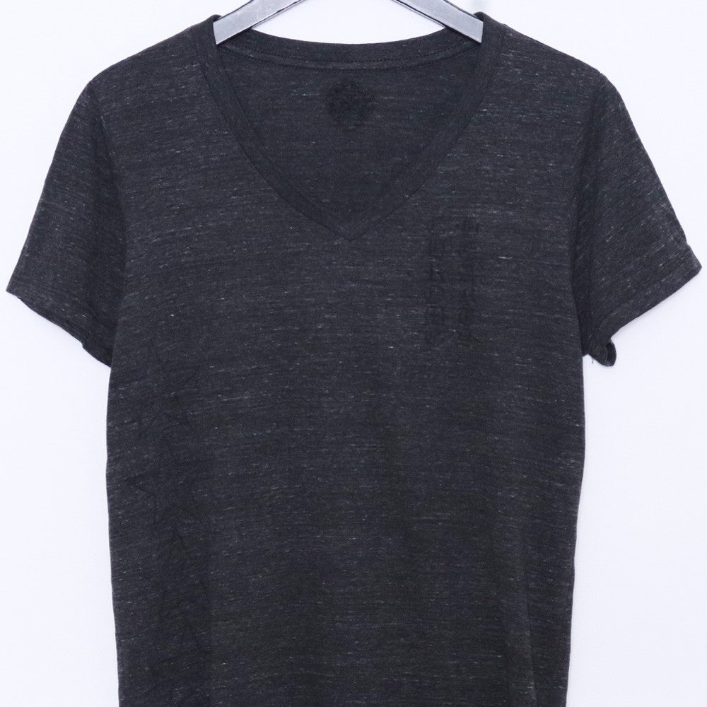 Chrome Hearts OLD T-BAR V-Neck Back Gray T-Shirt Size L