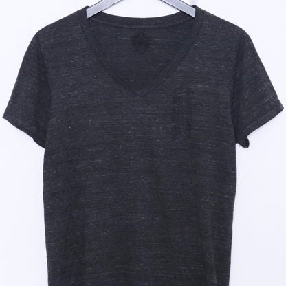 Chrome Hearts OLD T-BAR V-Neck Back Gray T-Shirt Size L
