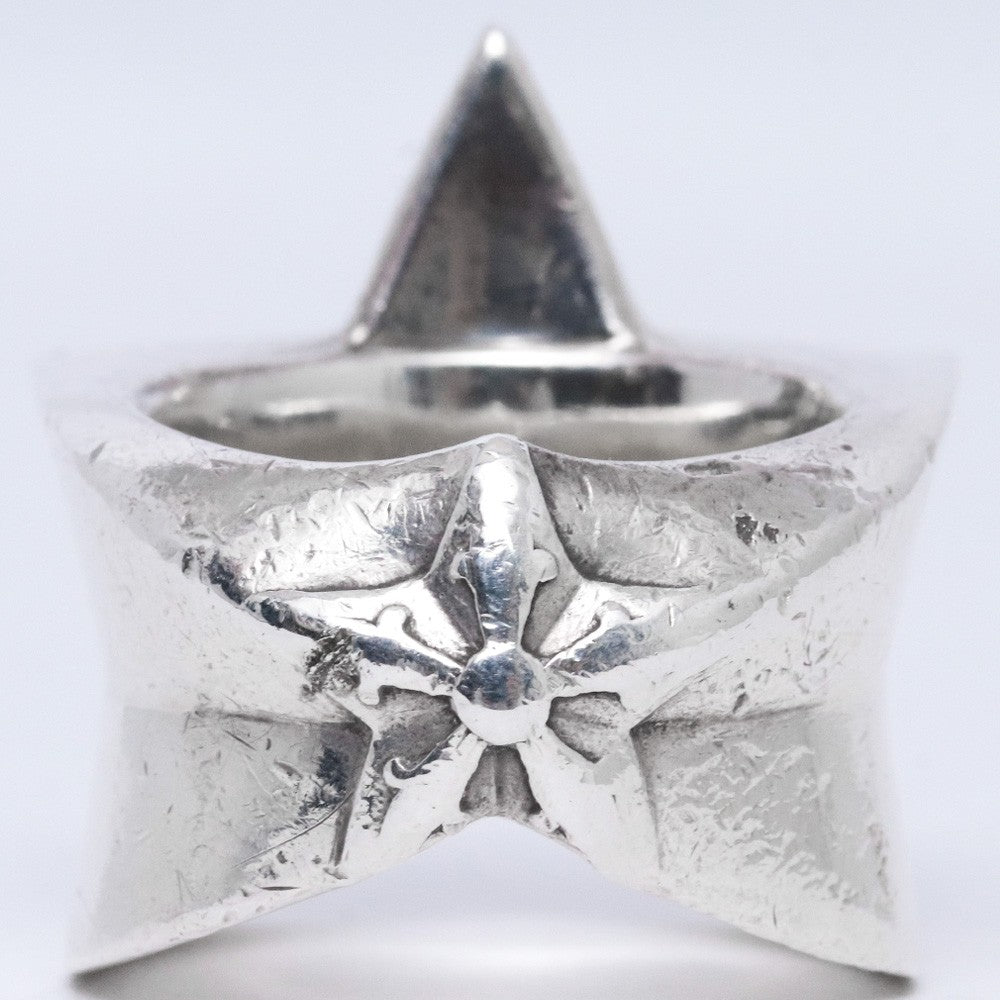 CHROME HEARTS Large Star Ring Silver Size ONE SIZE