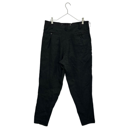 YOHJI YAMAMOTO POUR HOMME 22SS Linen Trousers Black Size 3