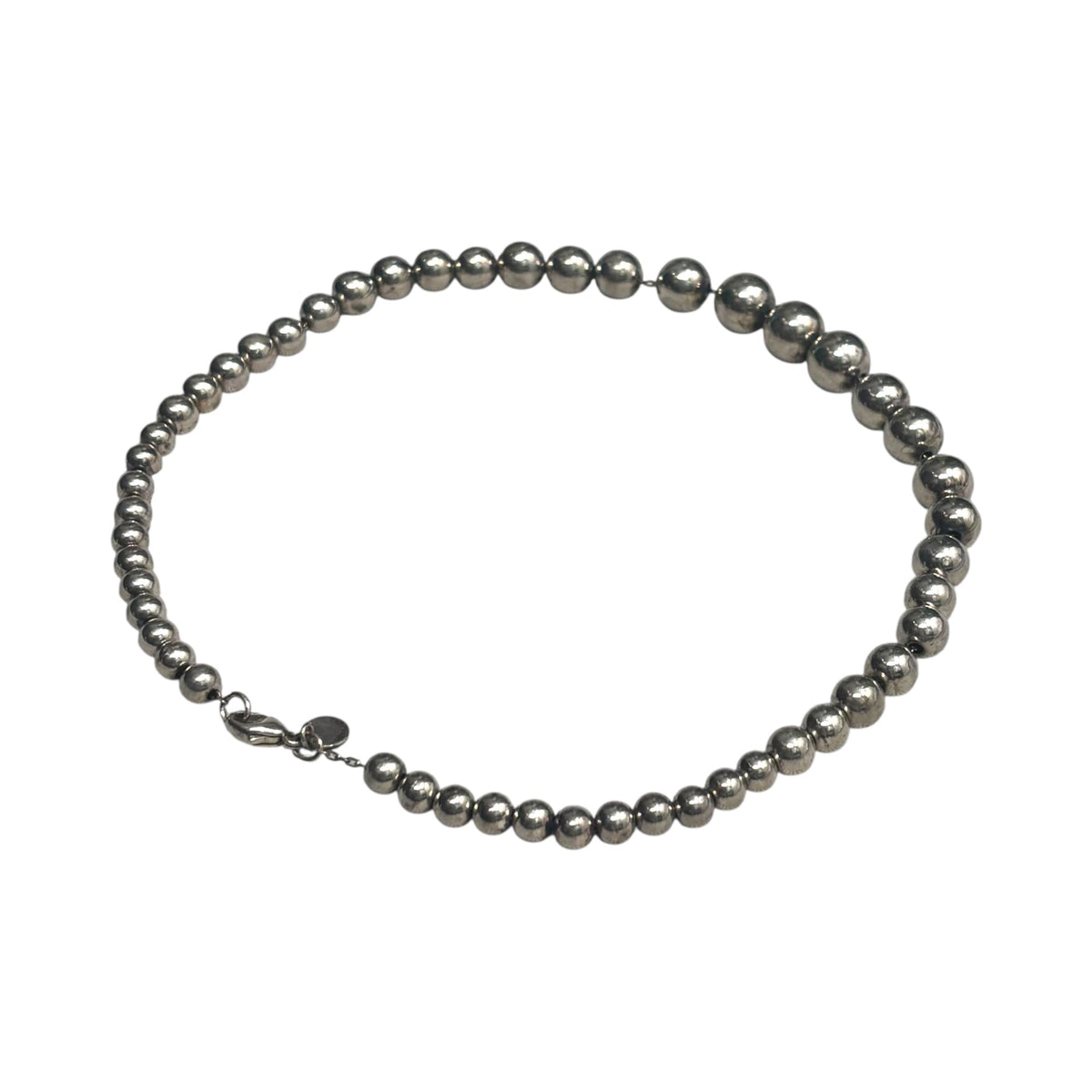 TIFFANY & CO. Silver Hardware Ball Necklace