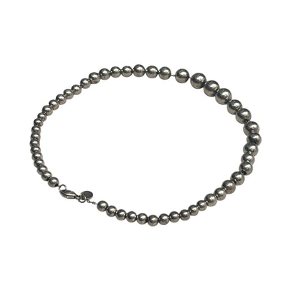 TIFFANY & CO. Silver Hardware Ball Necklace