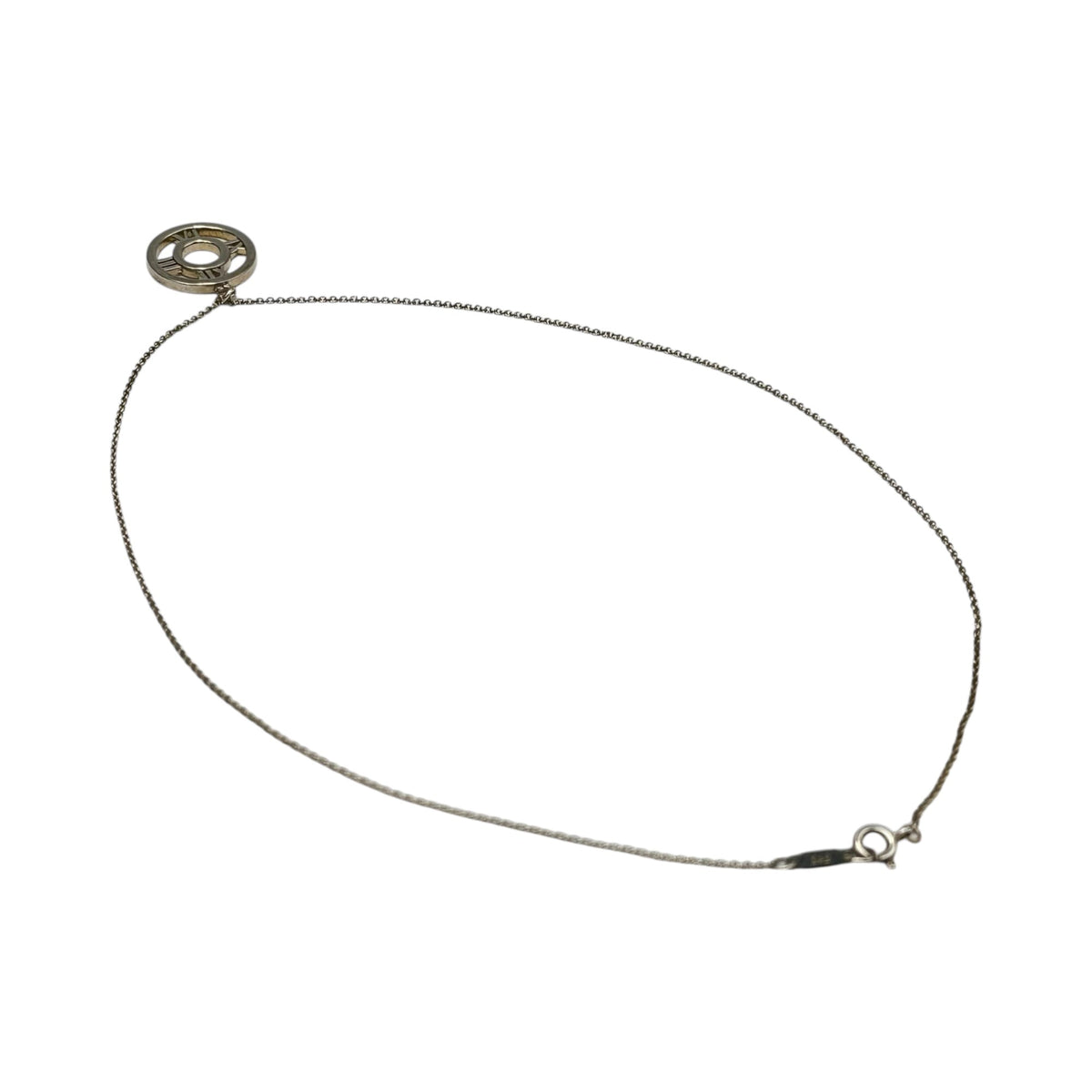 TIFFANY & CO. Atlas Open Medallion Pendant Necklace Silver