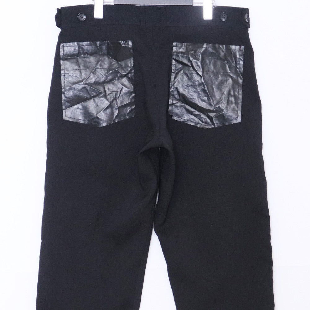 Comme des Garcons SHIRT EVA Back Pocket Pants Black Size XS