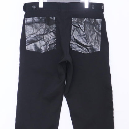 Comme des Garcons SHIRT EVA Back Pocket Pants Black Size XS