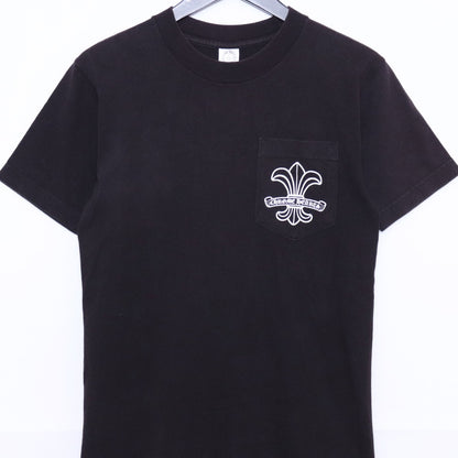 CHROME HEARTS OLD SS BS Fleur Circle T-Shirt Black Size S