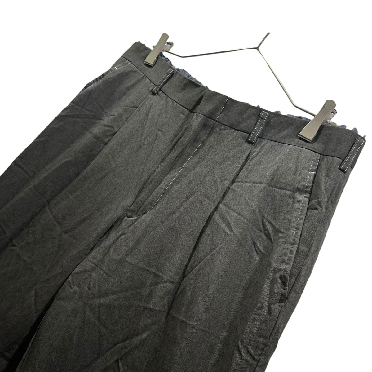 COMME des GARCONS HOMME PLUS 99SS Back-Ruffle Slacks Size L