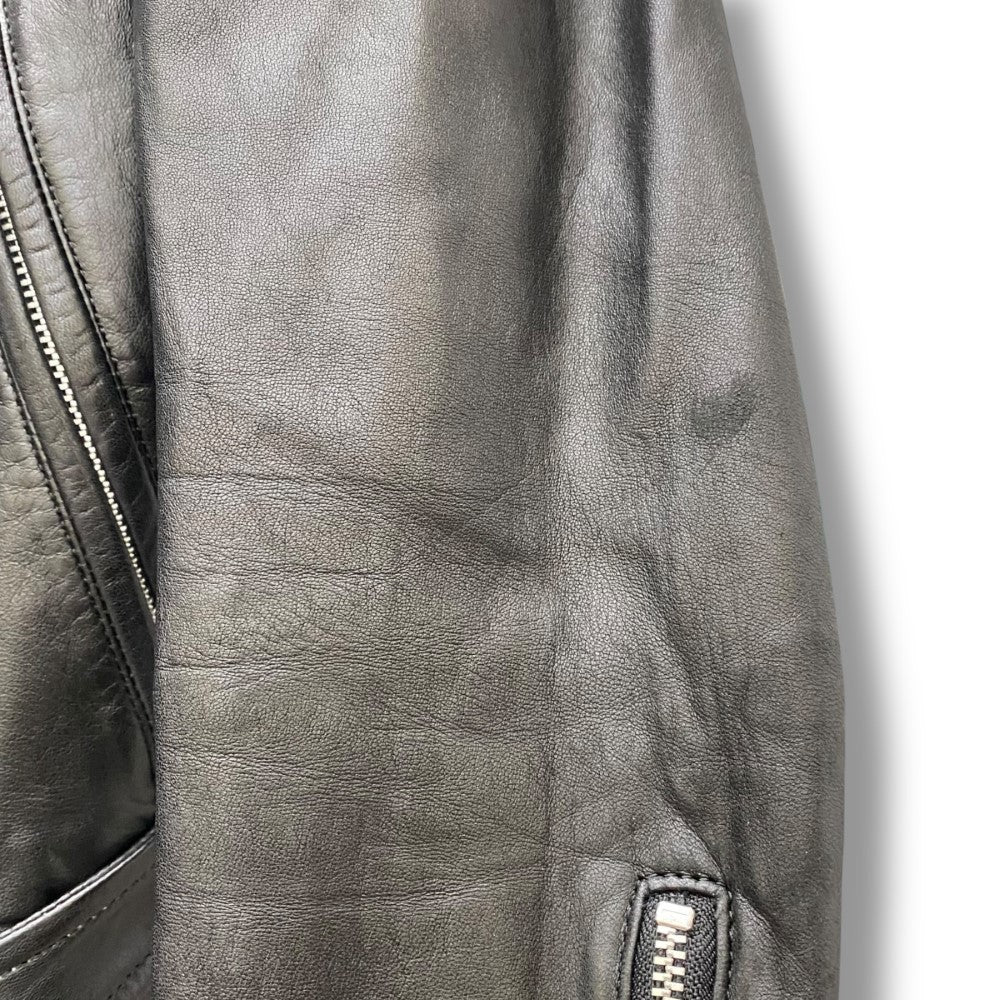 JOHN LAWRENCE SULLIVAN Sheepskin Double Jacket Black Size 38