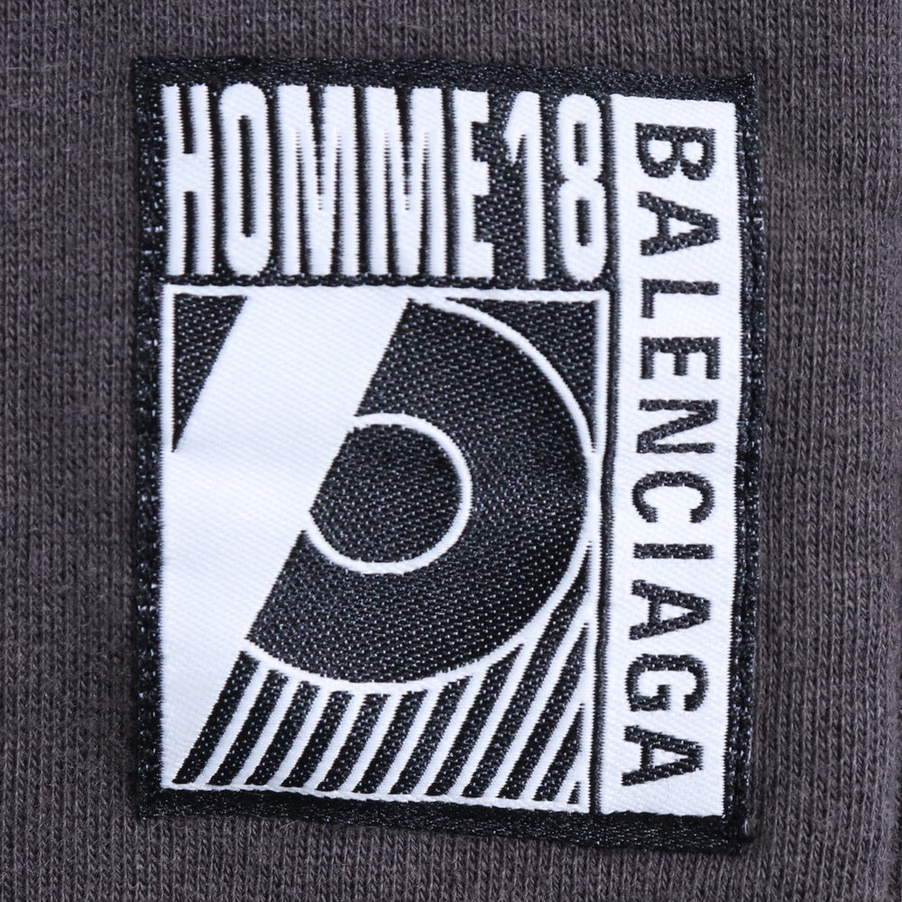 Balenciaga Multi-Color Half-Zip Kangaroo Hoodie Size M