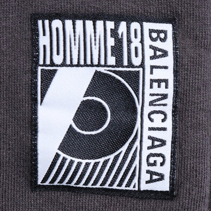Balenciaga Multi-Color Half-Zip Kangaroo Hoodie Size M