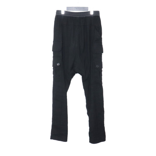 Devoa 21AW Ramie High Count Drop Crotch Pants Black Size 3