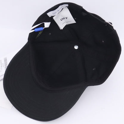 OFF-WHITE Ask Legal Baseball Cap Black Size L