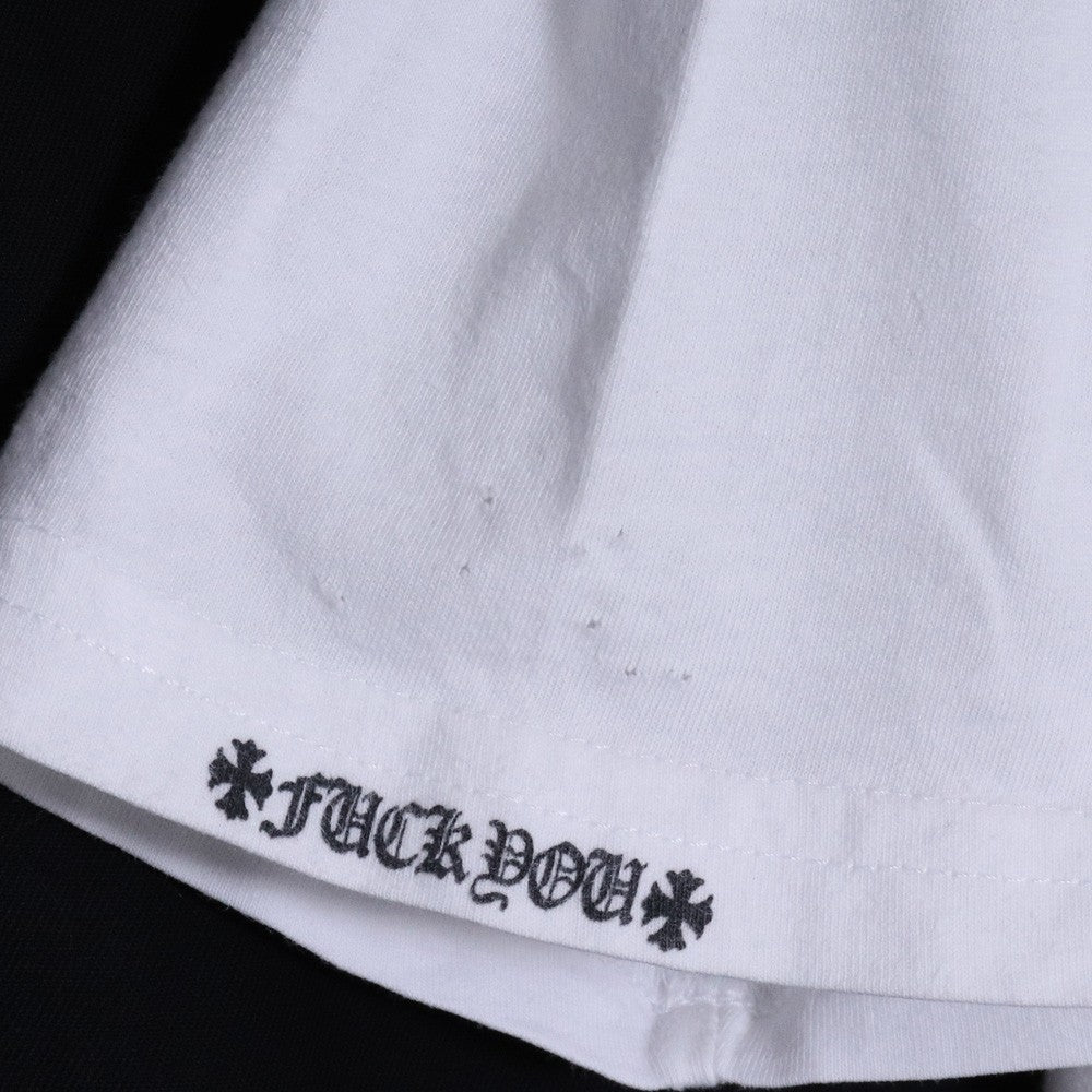 CHROME HEARTS Back Arch Logo CH Plus T-Shirt White Size M