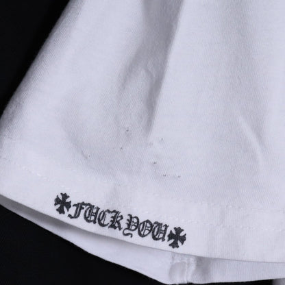 CHROME HEARTS Back Arch Logo CH Plus T-Shirt White Size M