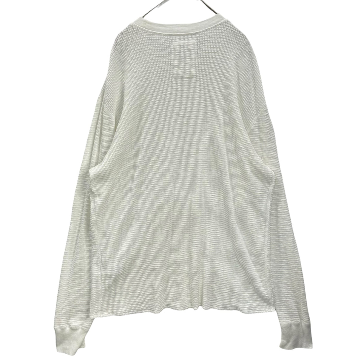 STUSSY 26SS Pigment Dyed Long Sleeve Thermal T-Shirt White Size S