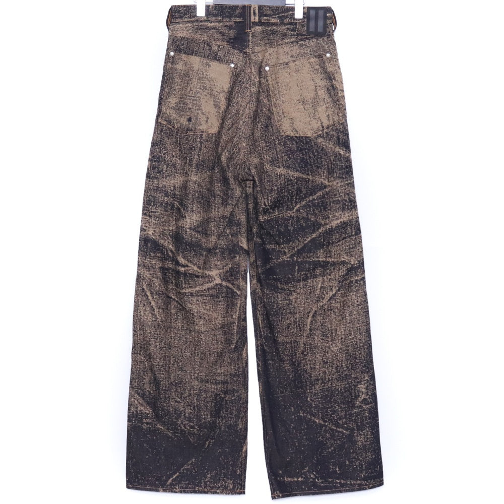 DAISUKE TANABE 26SS X-Ray Jacquard Wide Denim Jeans Size 32