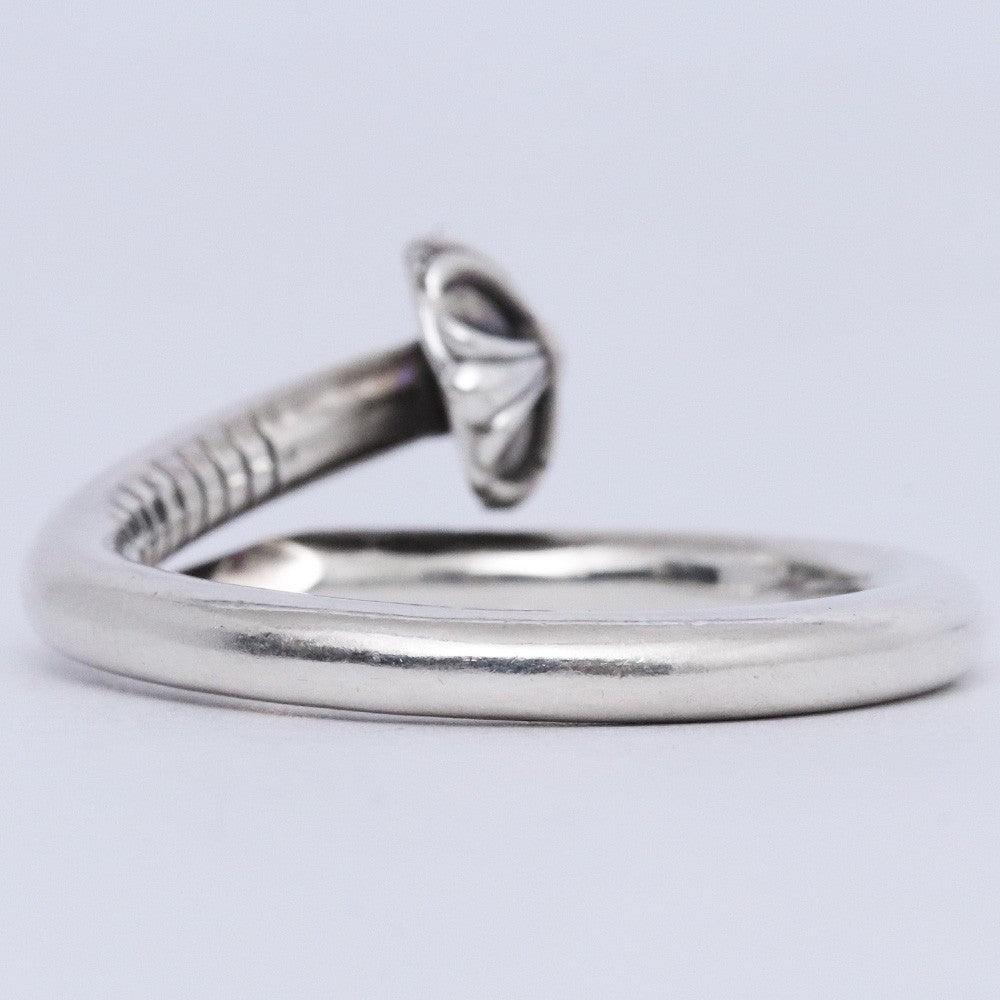 CHROME HEARTS Silver Nail Cross Ball Ring Size ONE SIZE