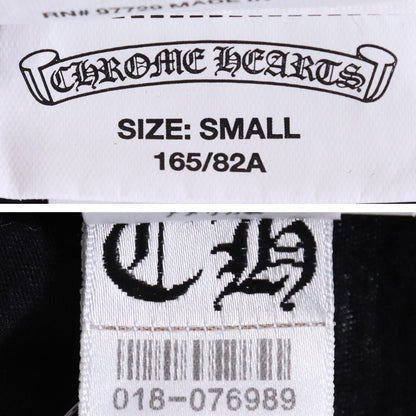 CHROME HEARTS Horseshoe Print V-Neck T-Shirt Black Size S