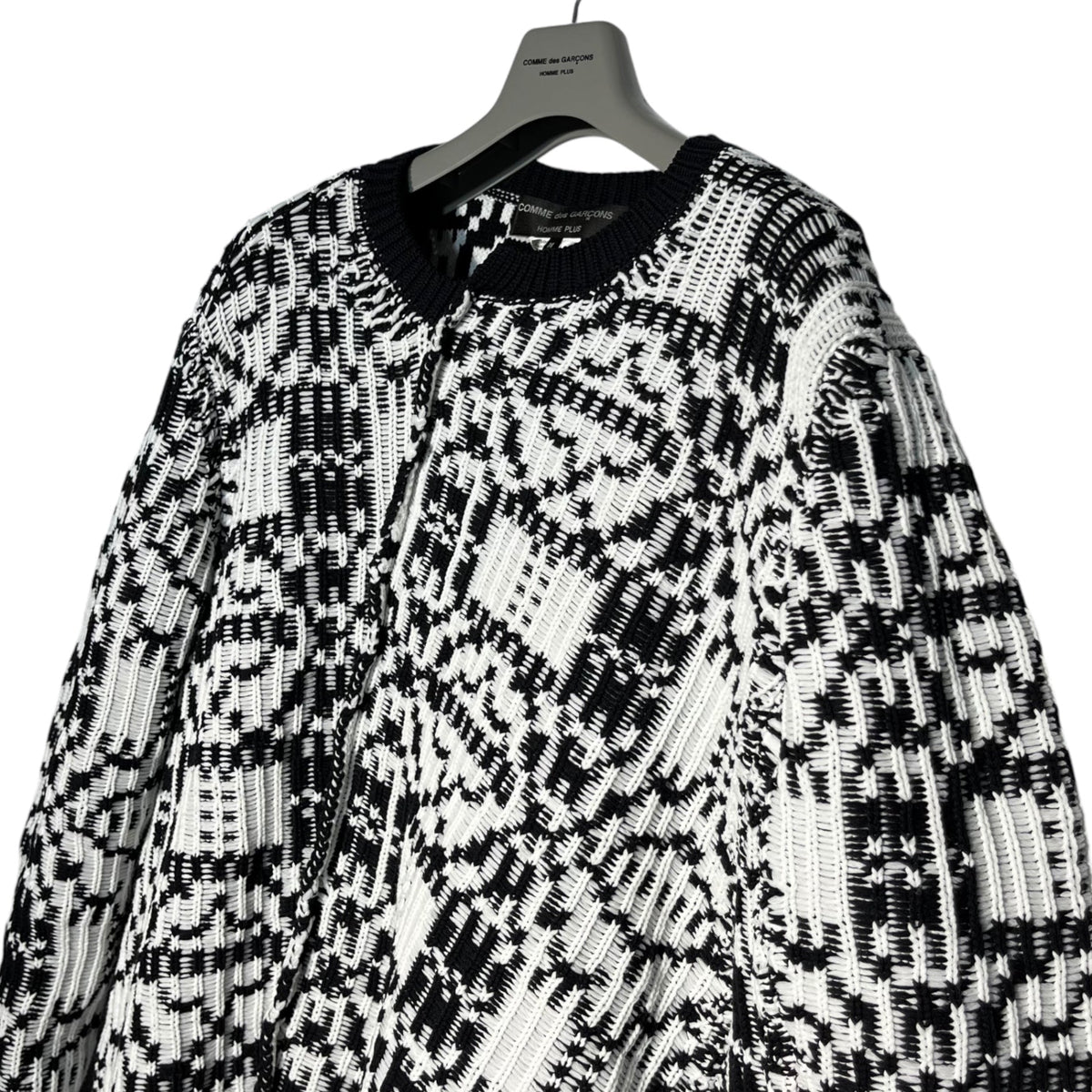 COMME des GARCONS HOMME PLUS Pullover White/Black Size M