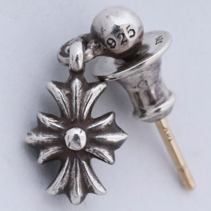 CHROME HEARTS Tiny E CH Plus Drop Earring Silver Size F