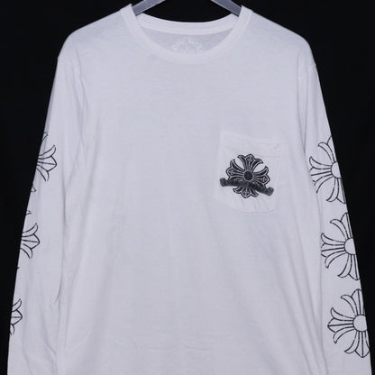 CHROME HEARTS OLD CH Plus Horseshoe T-Shirt White Size M