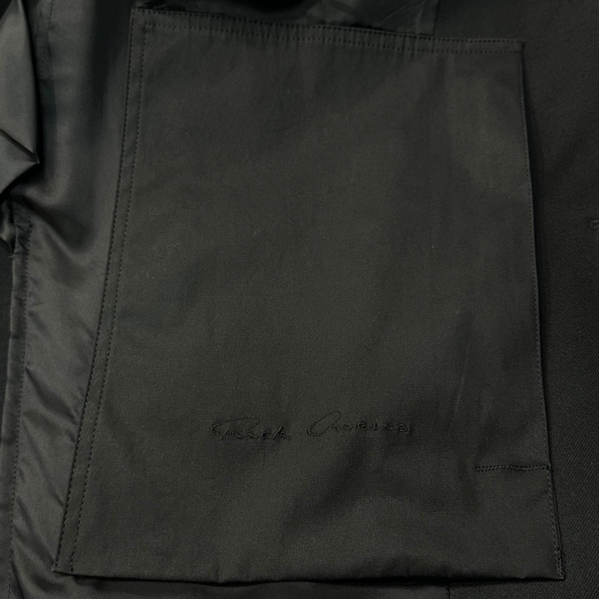 Rick Owens Cotton-Wool Brushed 1B Blazer Jacket Size 38